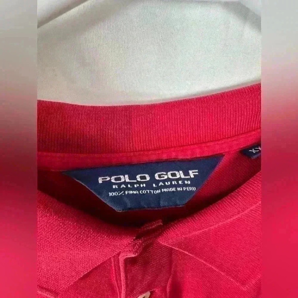Polo by Ralph Lauren Pine Valley Logo Golf Polo Red (Size XXL) - Picture 5 of 9